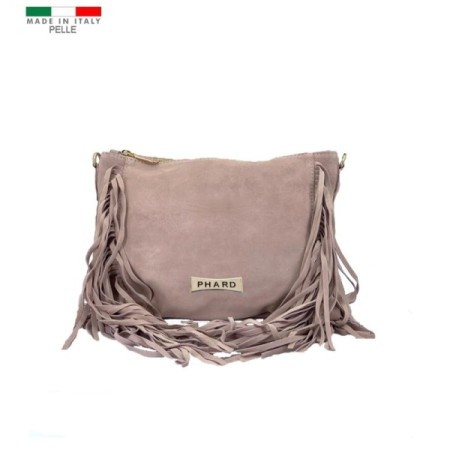 Borsa donna PHARD MADE IN ITALY in pelle camoscio