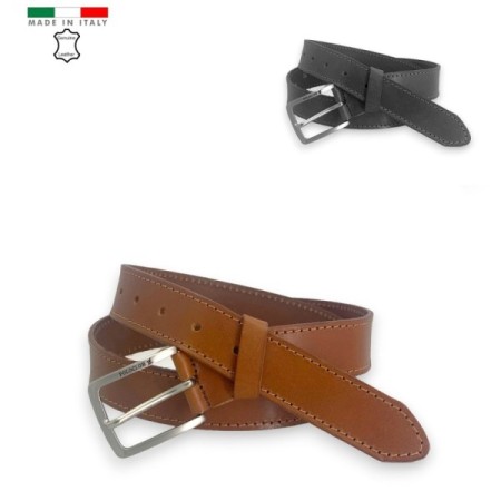 Cintura uomo in pelle Made in Italy Poloclub  35 mm